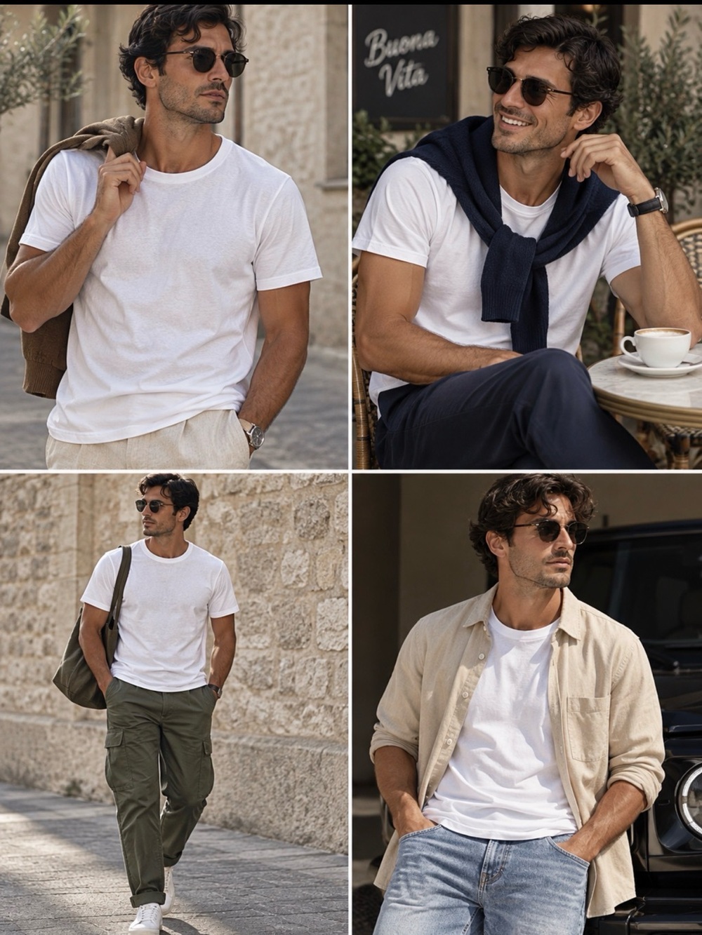 🔥Men's Classic Crew Neck T-Shirt White COTTON Sz XL Uniqlo PriceFirm
